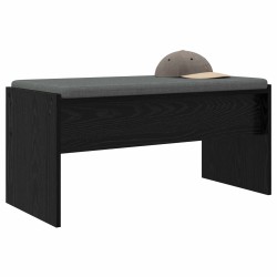 Banc d'entrée avec coussin Chêne noir 83 x 38 x 40 cm 536913536913