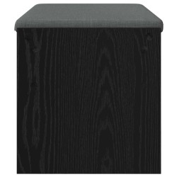 Banc d'entrée avec coussin Chêne noir 83 x 38 x 40 cm 536913536913