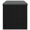 Banc d'entrée avec coussin Chêne noir 83 x 38 x 40 cm 536913536913