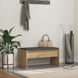 Banc d'entrée avec coussin Chêne artisanal 83 x 38 x 40 cm 536914536914