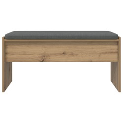 Banc d'entrée avec coussin Chêne artisanal 83 x 38 x 40 cm 536914536914