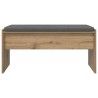 Banc d'entrée avec coussin Chêne artisanal 83 x 38 x 40 cm 536914536914