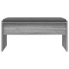 Banc d'entrée avec coussin Gris Sonoma 83 x 38 x 40 cm 536916536916