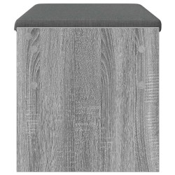 Banc d'entrée avec coussin Gris Sonoma 83 x 38 x 40 cm 536916536916