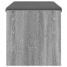 Banc d'entrée avec coussin Gris Sonoma 83 x 38 x 40 cm 536916536916