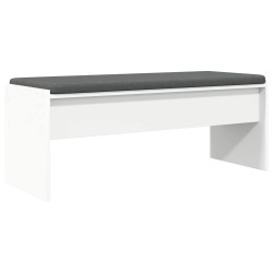 Banc d'entrée avec coussin Blanc 103 x 38 x 40 cm 536917536917