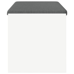 Banc d'entrée avec coussin Blanc 103 x 38 x 40 cm 536917536917