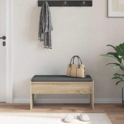Banc d'entrée avec coussin Chêne Sonoma 83 x 38 x 40 cm 536919536919