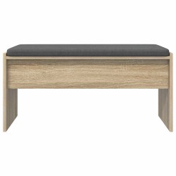Banc d'entrée avec coussin Chêne Sonoma 83 x 38 x 40 cm 536919536919
