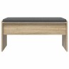 Banc d'entrée avec coussin Chêne Sonoma 83 x 38 x 40 cm 536919536919