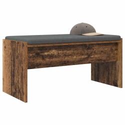 Banc d'entrée avec coussin Bois ancien 83 x 38 x 40 cm 536920536920