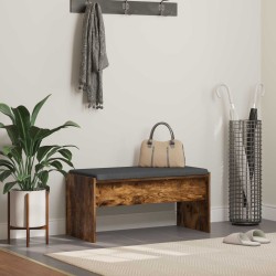Banc d'entrée avec coussin Chêne fumé 83 x 38 x 40 cm 536921536921