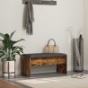 Banc d'entrée avec coussin Chêne fumé 83 x 38 x 40 cm 536921536921