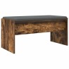 Banc d'entrée avec coussin Chêne fumé 83 x 38 x 40 cm 536921536921
