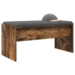 Banc d'entrée avec coussin Chêne fumé 83 x 38 x 40 cm 536921536921