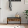 Banc d'entrée avec coussin Chêne fumé 83 x 38 x 40 cm 536921536921
