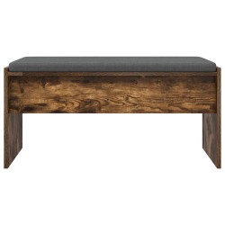 Banc d'entrée avec coussin Chêne fumé 83 x 38 x 40 cm 536921536921