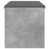 Banc d'entrée avec coussin Gris béton 83 x 38 x 40 cm 536923536923