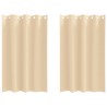 Rideaux occultants avec anneaux 2 pcs Crème 175 x 140 cm 536925536925