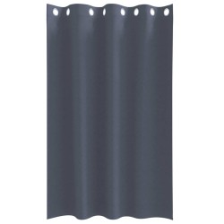 Rideaux occultants avec anneaux 2 pcs Anthracite 175 x 140 cm 536926536926