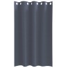Rideaux occultants avec anneaux 2 pcs Anthracite 175 x 140 cm 536926536926