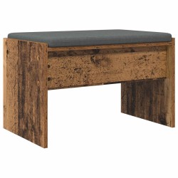 Banc d'entrée avec coussin Bois ancien 63 x 38 x 40 cm 536930536930