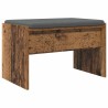 Banc d'entrée avec coussin Bois ancien 63 x 38 x 40 cm 536930536930