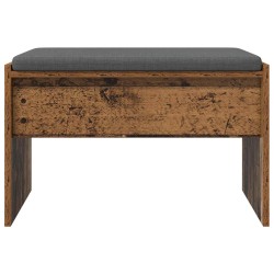 Banc d'entrée avec coussin Bois ancien 63 x 38 x 40 cm 536930536930