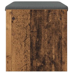 Banc d'entrée avec coussin Bois ancien 63 x 38 x 40 cm 536930536930
