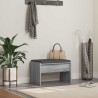 Banc d'entrée avec coussin Gris Sonoma 63 x 38 x 40 cm 536931536931