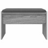 Banc d'entrée avec coussin Gris Sonoma 63 x 38 x 40 cm 536931536931