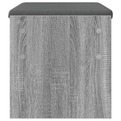 Banc d'entrée avec coussin Gris Sonoma 63 x 38 x 40 cm 536931536931
