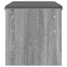 Banc d'entrée avec coussin Gris Sonoma 63 x 38 x 40 cm 536931536931