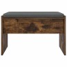 Banc d'entrée avec coussin Chêne fumé 63 x 38 x 40 cm 536932536932