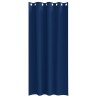 Rideaux occultants avec anneaux 2 pcs Bleu foncé 245 x 140 cm 536937536937