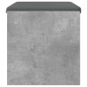 Banc d'entrée avec coussin Gris béton 63 x 38 x 40 cm 536939536939