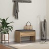 Banc d'entrée avec coussin Chêne artisanal 63 x 38 x 40 cm 536944536944