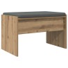 Banc d'entrée avec coussin Chêne artisanal 63 x 38 x 40 cm 536944536944