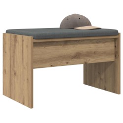Banc d'entrée avec coussin Chêne artisanal 63 x 38 x 40 cm 536944536944
