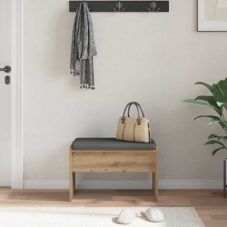 Banc d'entrée avec coussin Chêne artisanal 63 x 38 x 40 cm 536944536944