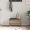 Banc d'entrée avec coussin Chêne artisanal 63 x 38 x 40 cm 536944536944