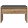 Banc d'entrée avec coussin Chêne artisanal 63 x 38 x 40 cm 536944536944