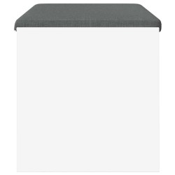 Banc d'entrée avec coussin Blanc 80 x 38 x 46 cm 536945536945