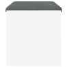 Banc d'entrée avec coussin Blanc 80 x 38 x 46 cm 536945536945
