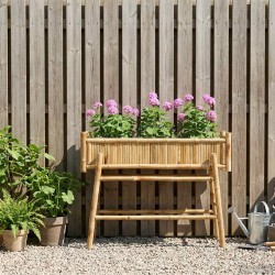 Jardinière avec support Naturel 100 x 38 x 74 cm Bambou 536949536949