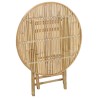 Table de Jardin Naturel 80 x 70 cm Bambou 536950536950