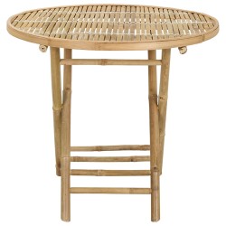 Table de Jardin Naturel 80 x 70 cm Bambou 536950536950