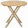 Table de Jardin Naturel 80 x 70 cm Bambou 536950536950