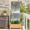 Écran de confidentialité de jardin Floral Argenté 50 x 140 cm 536952536952