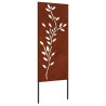 Écran de confidentialité de jardin Floral Rouillé 50 x 140 cm 536953536953